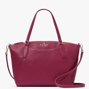 Kate Spade Burgundy Leather Monica Satchel